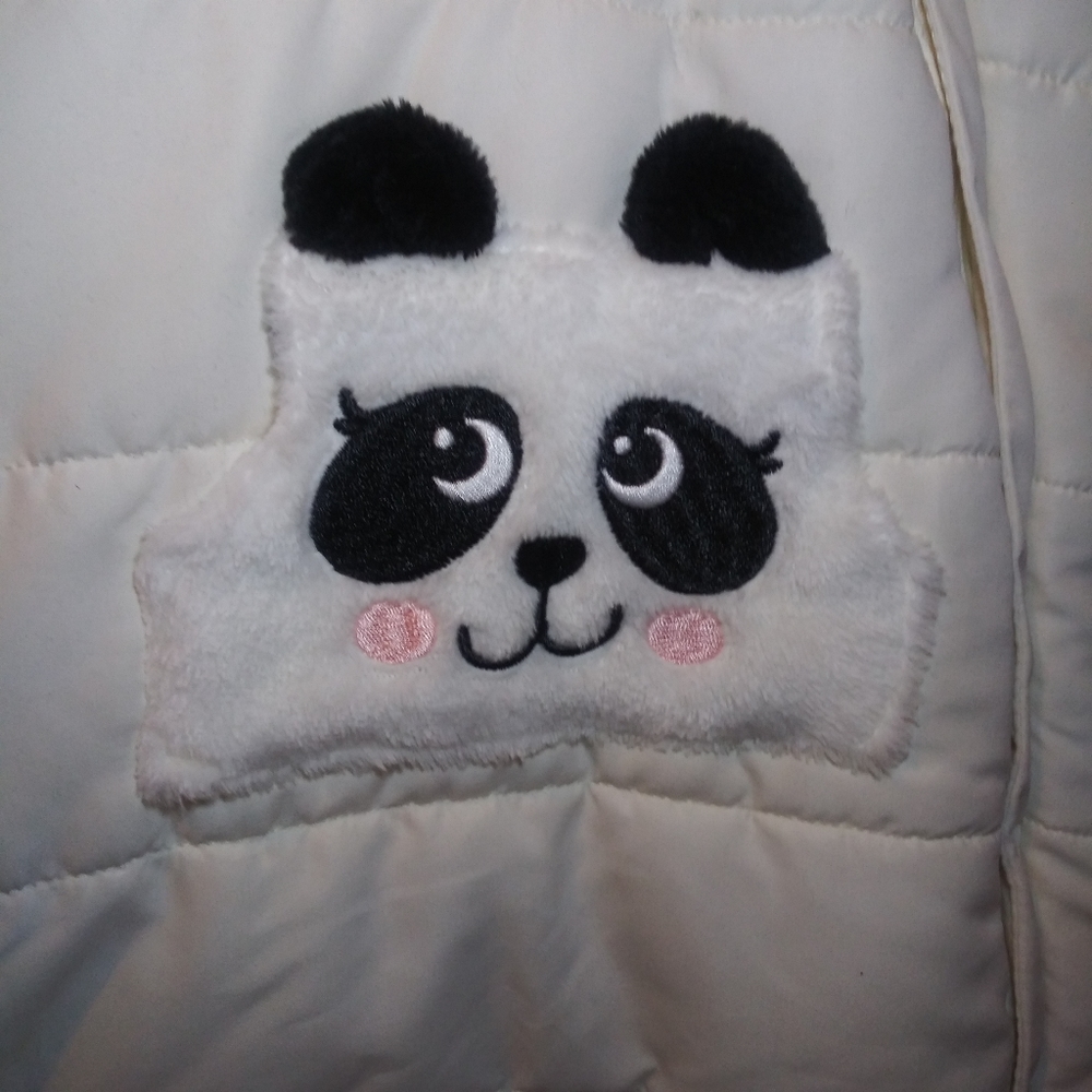Wonder Nation Cream Panda Bear Infant Snowsuit - Picture 2 of 8